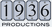 logo for 1936 productions showing 1936 as individual plaque numbers